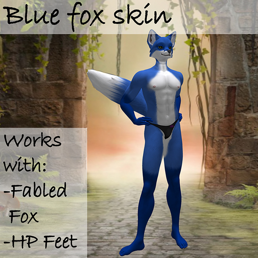 Blue Male Skin Fabled Fox
