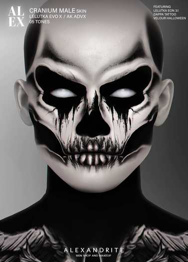 ALEX - Cranium Skin M / HELLBOY