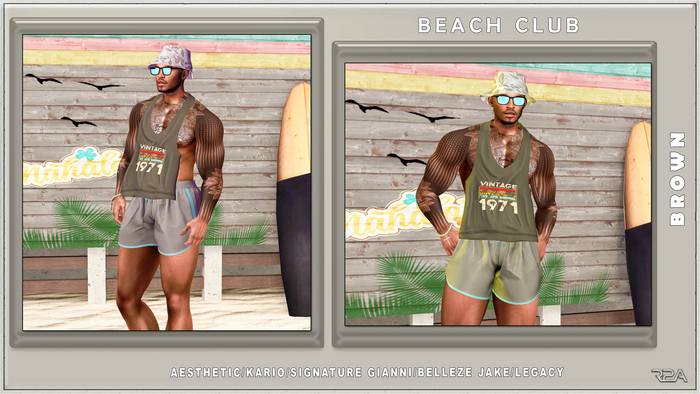 R2A-BEACH CLUB BROWN