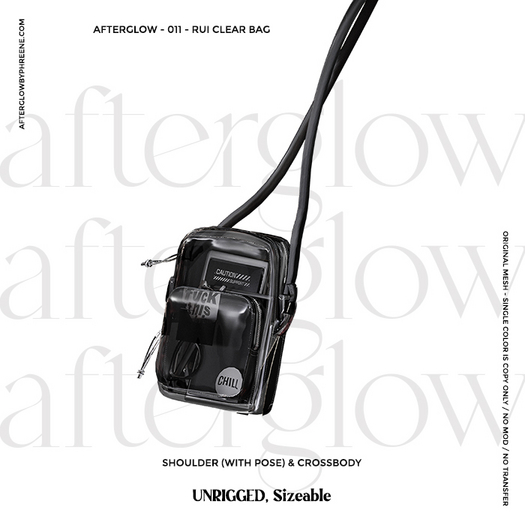 Afterglow - 011 - Rui Clear Bag - Black (Box)