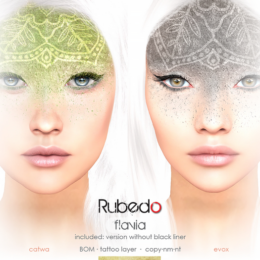 Rubedo - flavia REG - mandala forehead makeup