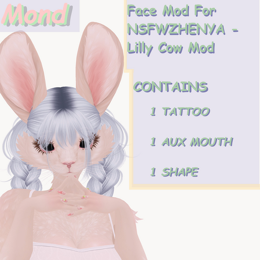 [Mond] Mond Mod for Face [August Katy cat Bento Head]