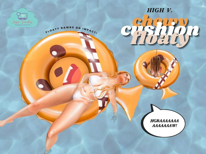 [high v.] whoopsee cushion pool floaty chewy unpacker (add)