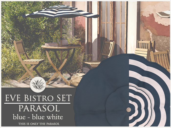 FINCA - Eve Bistro SET - blue parasol