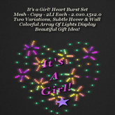 It's a Girl! Heart Burst Set