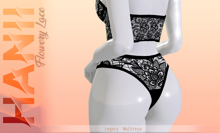 HANII - Flowery Lace BLACK