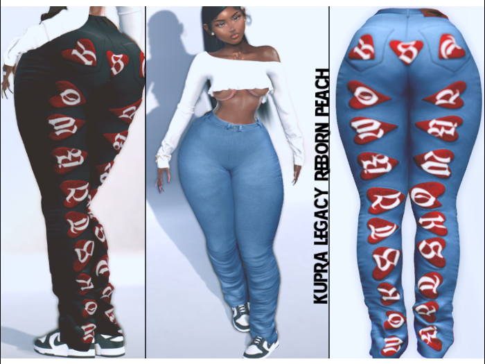 {ABC} WOKSTAR Backed Hearts Denim Light