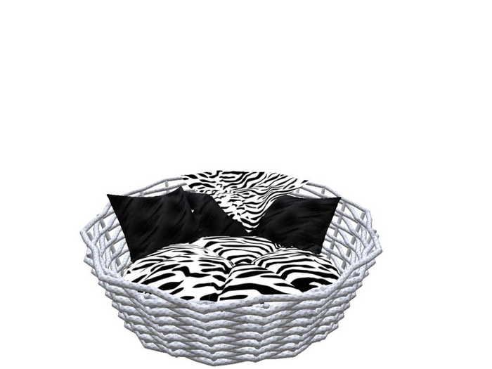 dog bed  zebra