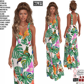 SUMMER DRESS,CL&MESH BODY
