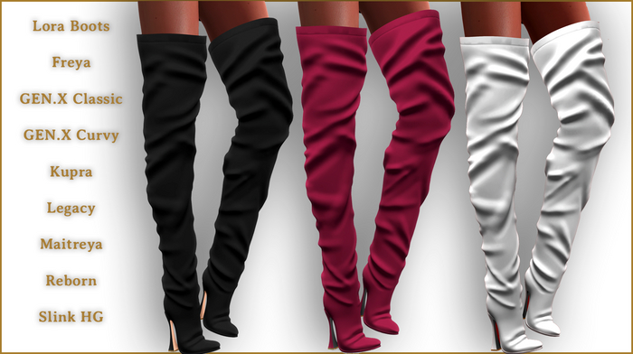 DemoLora Boots, Gen.X,Legacy, Kupra,Maiteya,Reborn,Hour