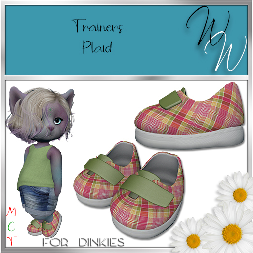 Plaid Velcro Trainers