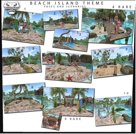 09 - Beach Island Theme RARE