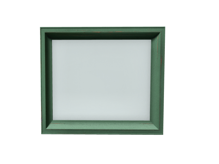 (L&K DECOR EMPORIUM) PICTURE FRAME-PAINTED-GREEN