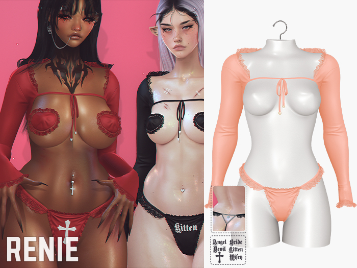RENIE : NOVA LINGERIE SET - PEACH