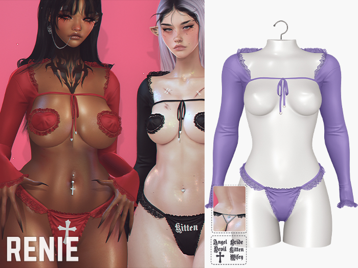 RENIE : NOVA LINGERIE SET - PURPLE