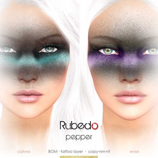Rubedo - pepper - REG - dark shade mask makeup