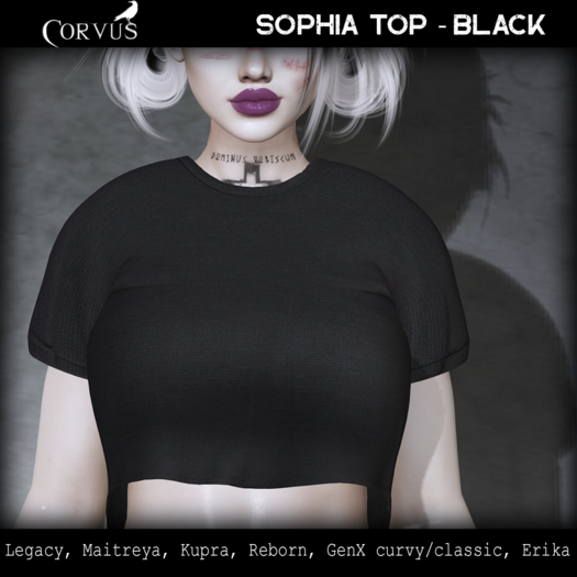 Corvus : Sophia Top Black