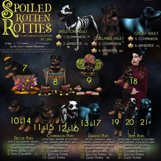 JIAN Spoiled Rotties 11. Collared Pup Companion BOX