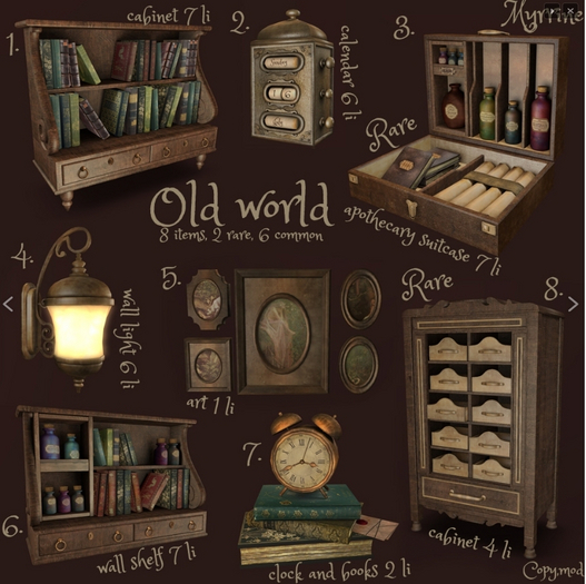 8. Myrrine. Old world tall cabinet RARE
