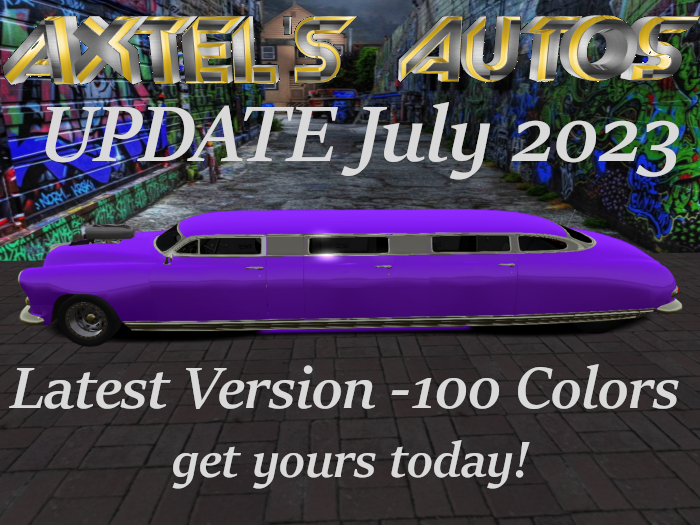 AXTEL'S 1951 Stretch Limo-v2.1 UPDATE July 2023 - 100 Colors