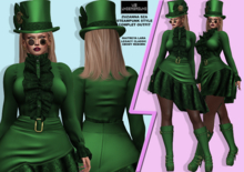 **ZUZANNA SZA GREEN STEAMPUNK STYLE COMPLET OUTFIT**