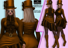 **ZUZANNA SZA COPPER STEAMPUNK STYLE COMPLET OUTFIT**