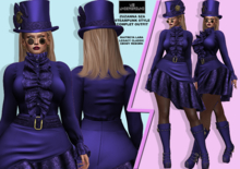 **ZUZANNA SZA BLUE STEAMPUNK STYLE COMPLET OUTFIT**