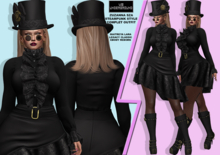 **ZUZANNA SZA BLACK STEAMPUNK STYLE COMPLET OUTFIT**