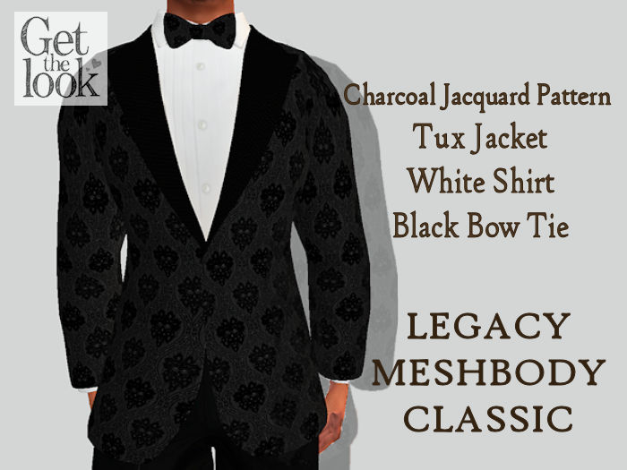 FREE LEGACY MESHBODY CLASSIC FORMAL BOW TIE TUX TUXEDO COCKTAIL DATE BUSINESS JACKET BLAZER WEDDING MORNING SUIT OUTFIT