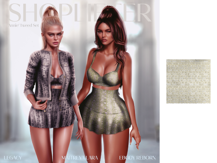 [SHOPLIFTER] -  'Annie' Tweed Set / YELLOW