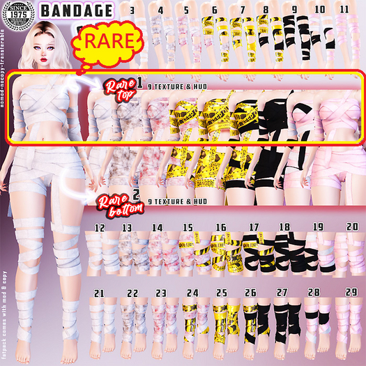 01.[Since1975] Bandage Top (reborn) RARE
