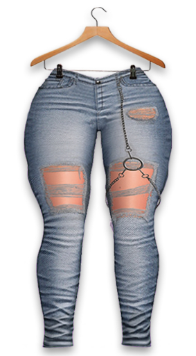 BUENO-Torn Jeans-Powder