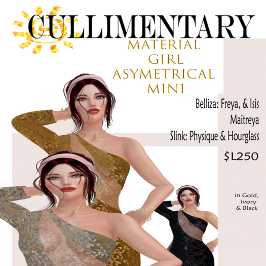 *CM*Glimmer Box  Asym Material Girl Mini