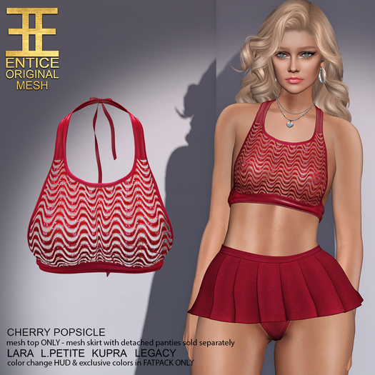 Entice - Cherry Popsicle Top - LnL - Red