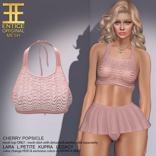 Entice - Cherry Popsicle Top - LnL - Crepe