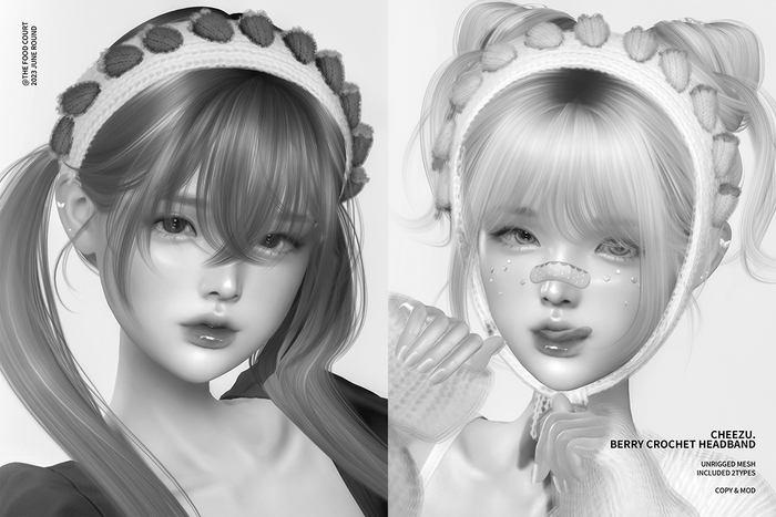 cheezu. berry crochet headband : demo