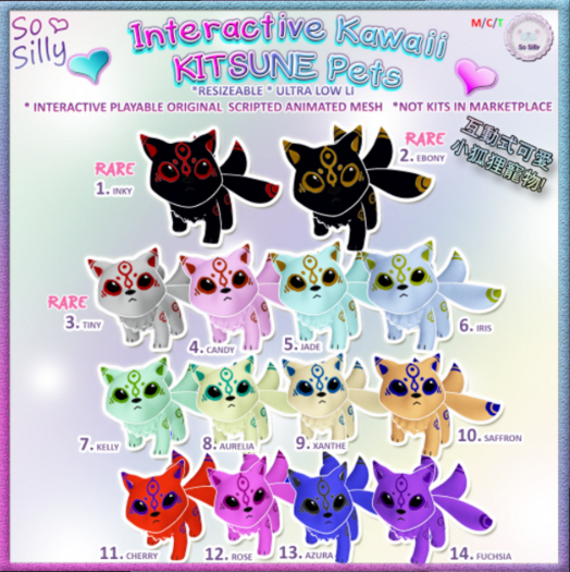 02. RARE KITSUNE Pet-EBONY SO SILLY