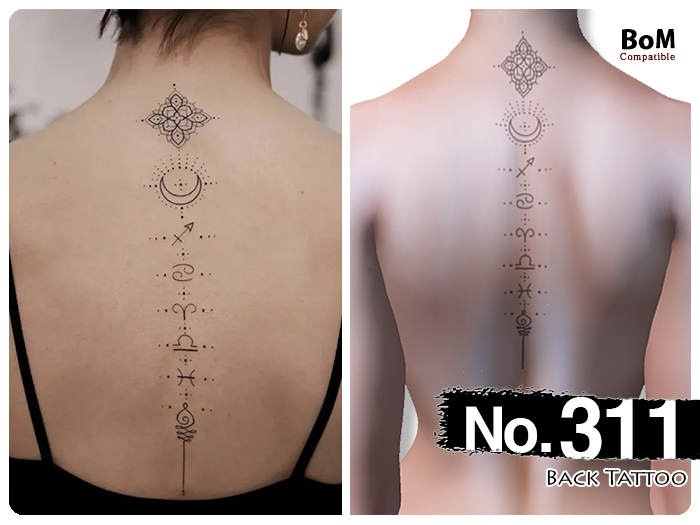 (Back Tattoo) No.311 - BoM
