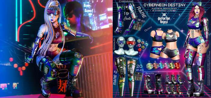 19 .{PSYCHO:Byts} Cyberneon Destiny - CyberArms RARE