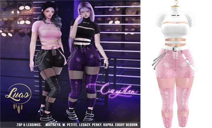 Luas Cayden Pink & White