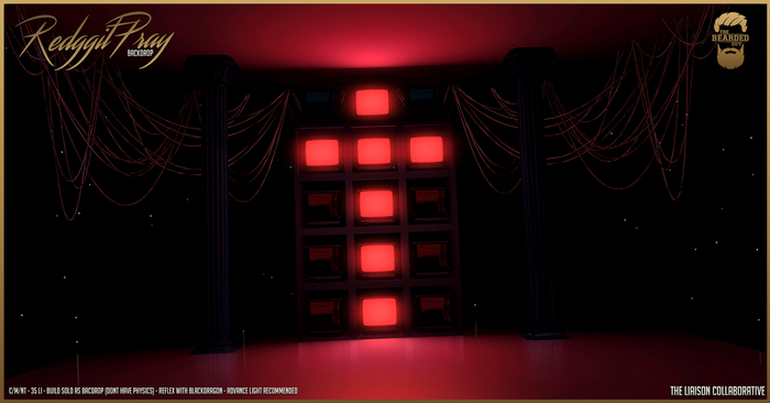 Redggit Pray Backdrop - The Bearded Guy