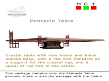:-MiCoDesign:  "Pentacle Table Iron"   -Mesh Furniture-