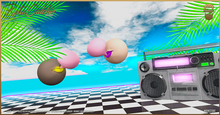 Retro Calchin Backdrop - The Bearded Guy