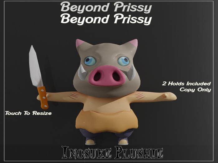 Second Life Marketplace - /// BP Inosuke Plush -Add to Unpack