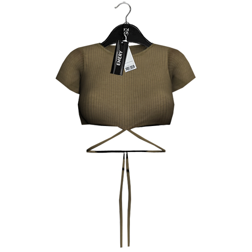 Emery Cleveland Cropped Top Olive