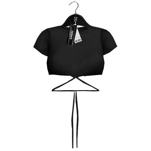 Emery Cleveland Cropped Top Black