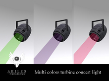 AKILES CREATIONS Multi colors turbine concert light L1