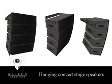 AKILES CREATIONS Hanging concert stage speakers zs