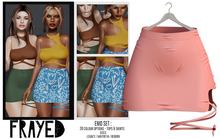 Frayed - Enid Skirt - Coral