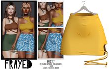 Frayed - Enid Skirt - Mustard